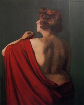 菲利尅斯 瓦洛東 Woman with Red Shawl